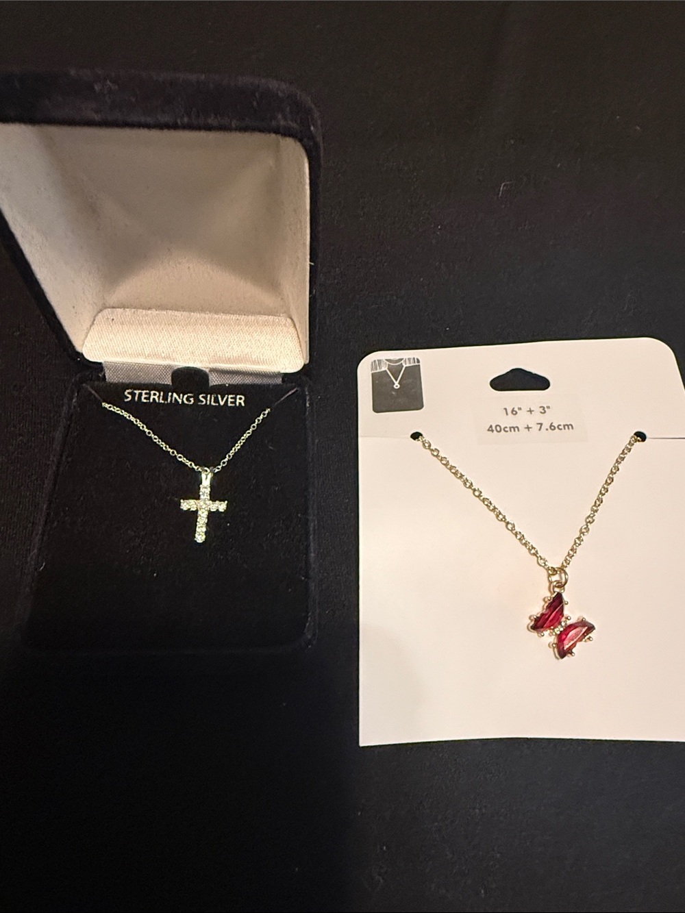 Cross Necklace - White